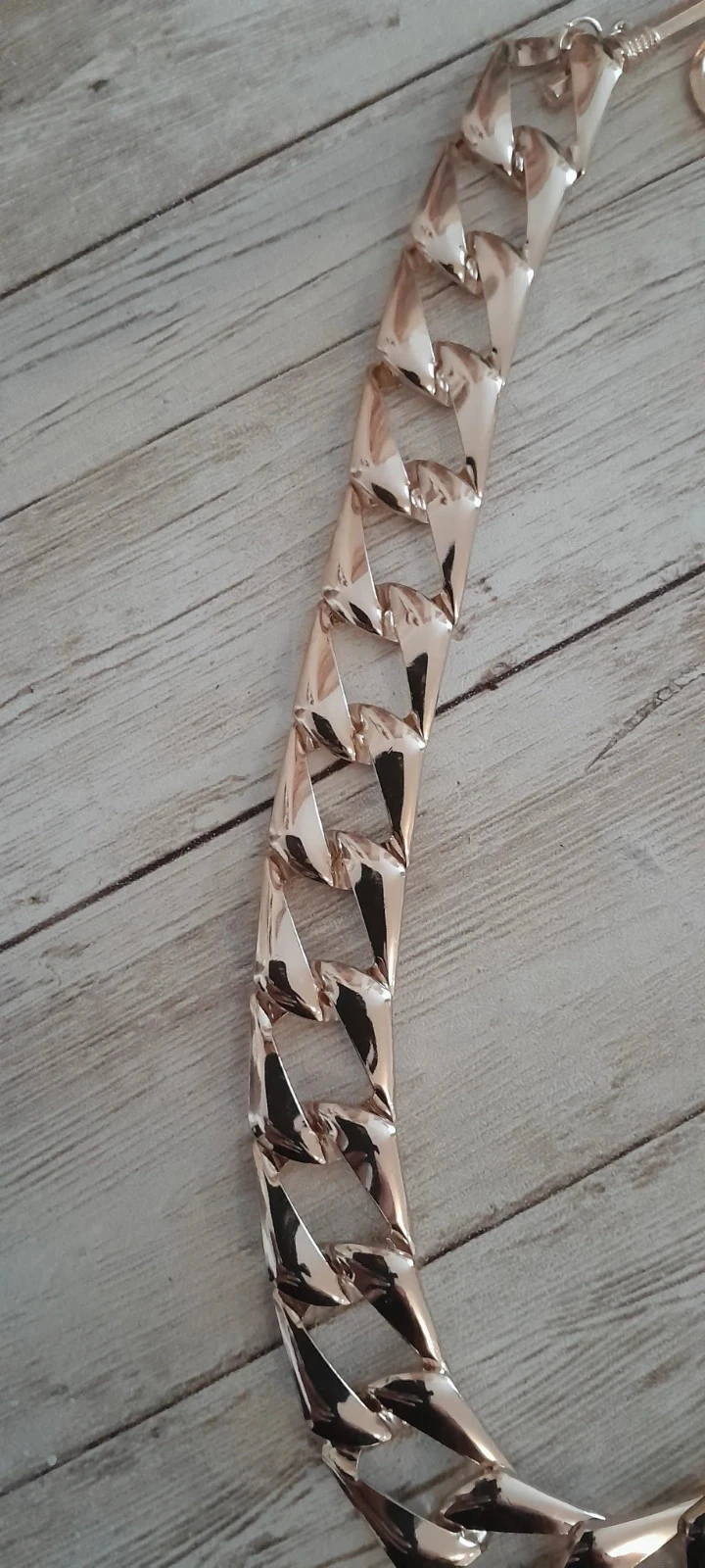 Collar de metal ligero color dorado – photo 3